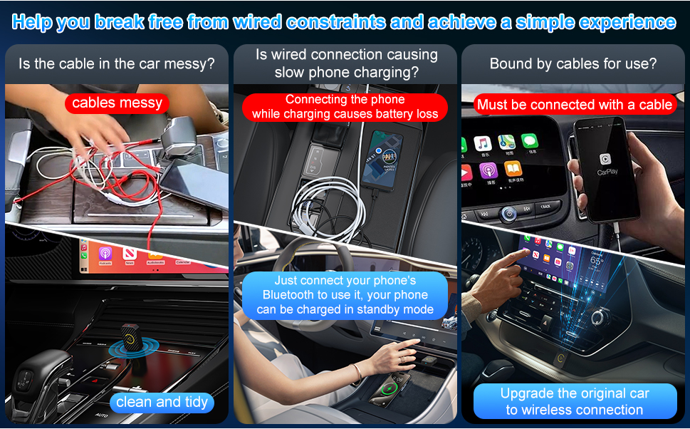 AquaFlameLiving™- Wireless CarPlay Dongle
