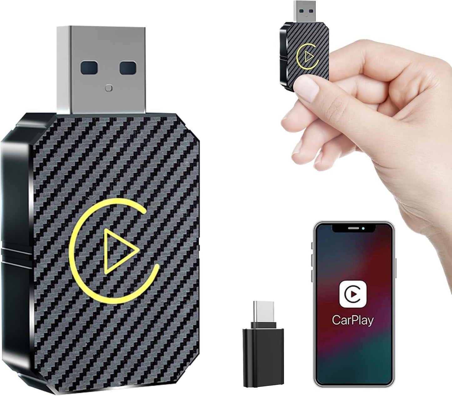 AquaFlameLiving™- Wireless CarPlay Dongle